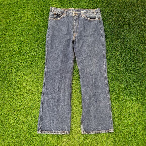 Vintage 90s LEVIS 517 Bootcut Jeans 36x30 Medium-Wash USA - Picture 1 of 16